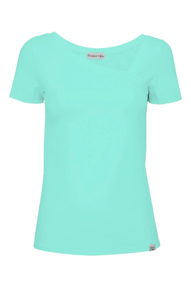 Blue Turquoise FLORA z krótkimi rękawami przód.jpg