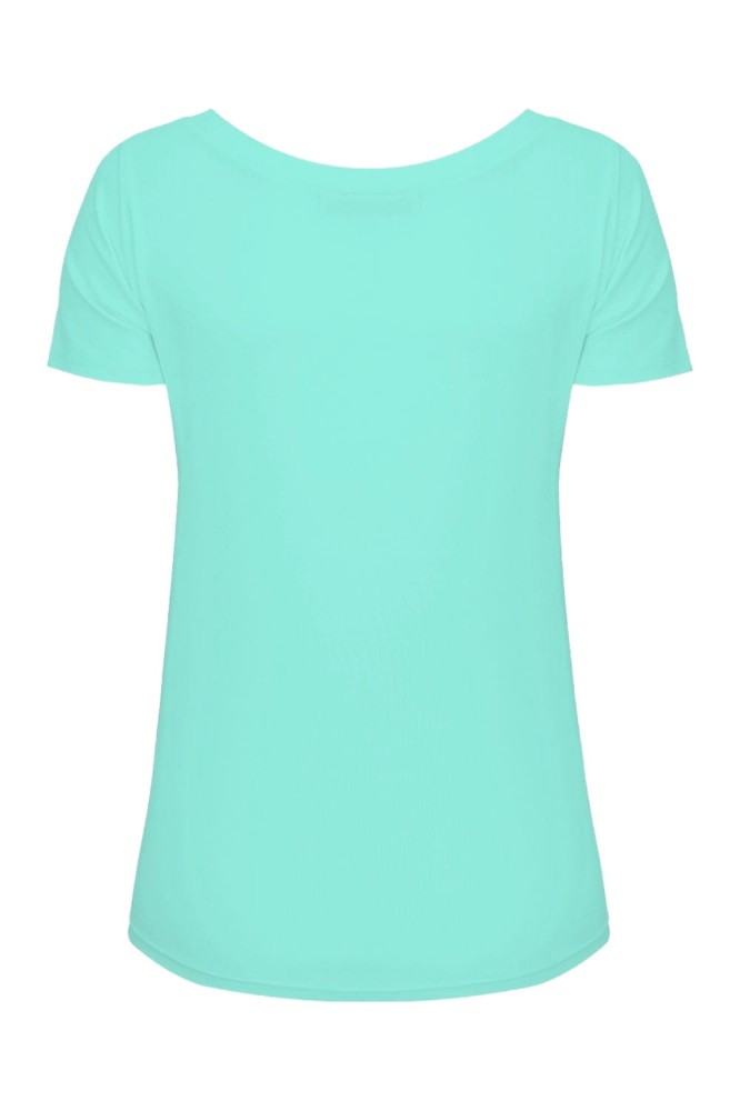 Blue Turquoise FLORA z krótkimi rękawami tył.jpg