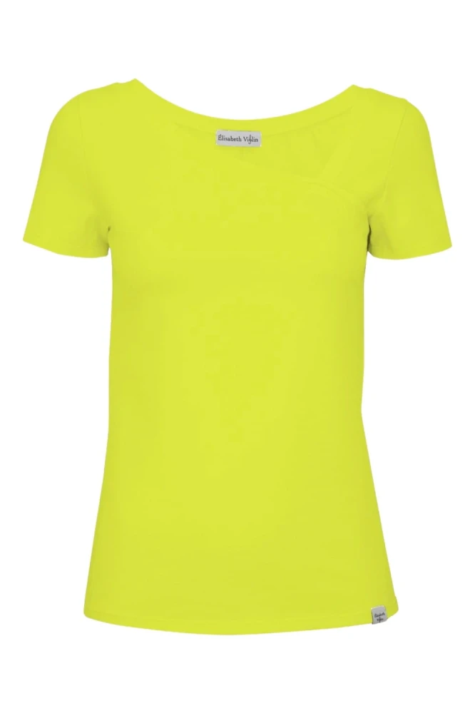 Bright Chartreuse FLORA z krótkimi rękawami przód.jpg