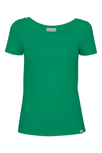 Deep Green FLORA z krótkimi rękawami przód.jpg