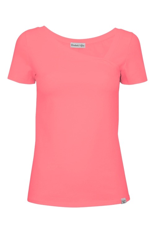 Sunkist Coral FLORA z krótkimi rękawami przód.jpg