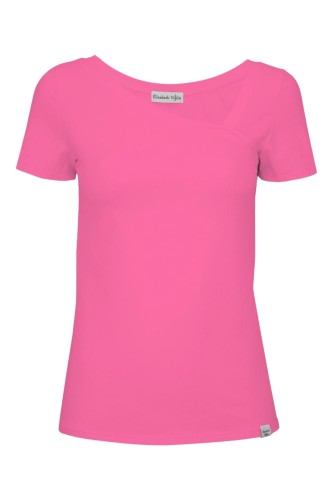 Shocking Pink FLORA z krótkimi rękawami przód.jpg