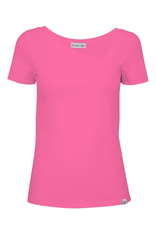 Shocking Pink FLORA z krótkimi rękawami przód.jpg