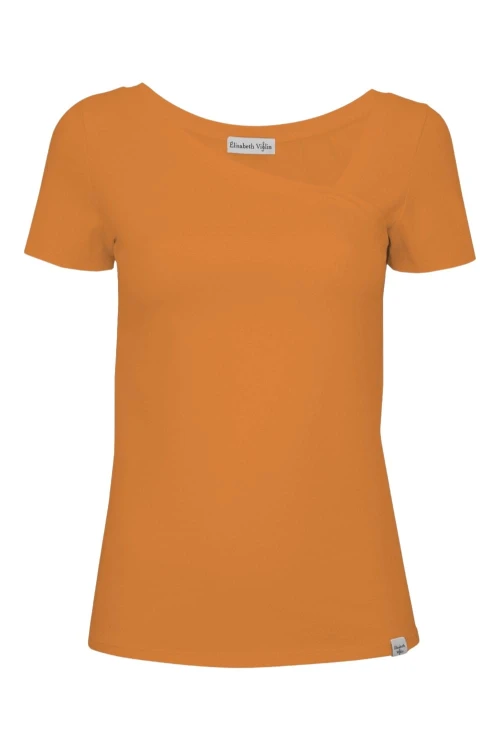 Golden Ochre FLORA z krótkimi rękawami przód.jpg