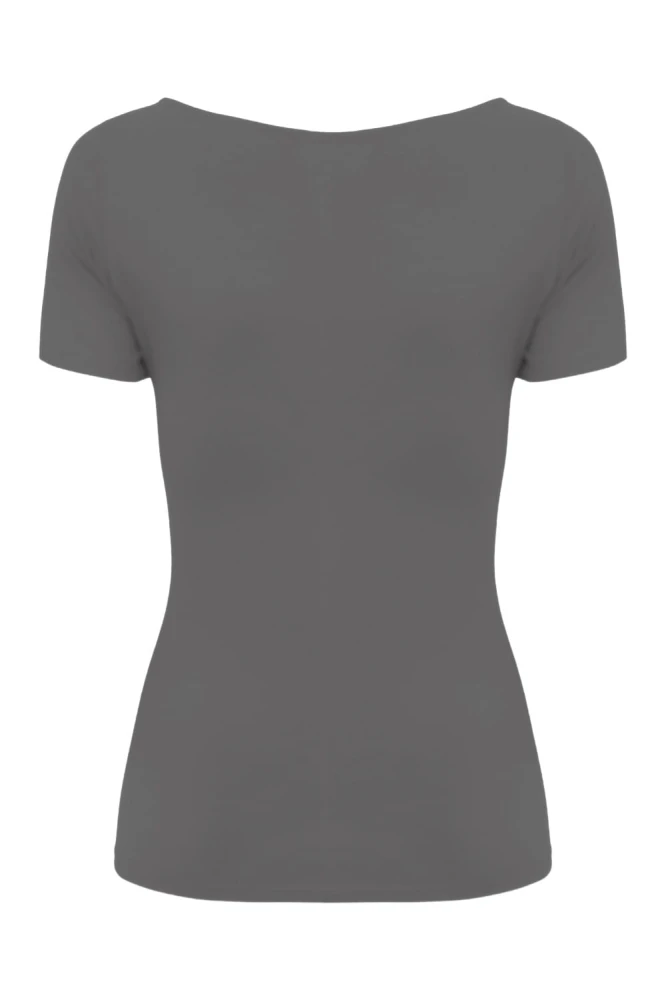 Charcoal Gray LARMA z krótkimi rękawami tył.jpg