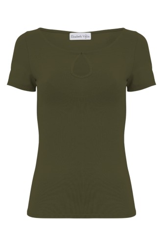 Olive Night LARMA z krótkimi rękawami przód.jpg