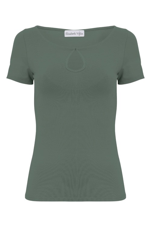 Balsam Green LARMA z krótkimi rękawami przód.jpg