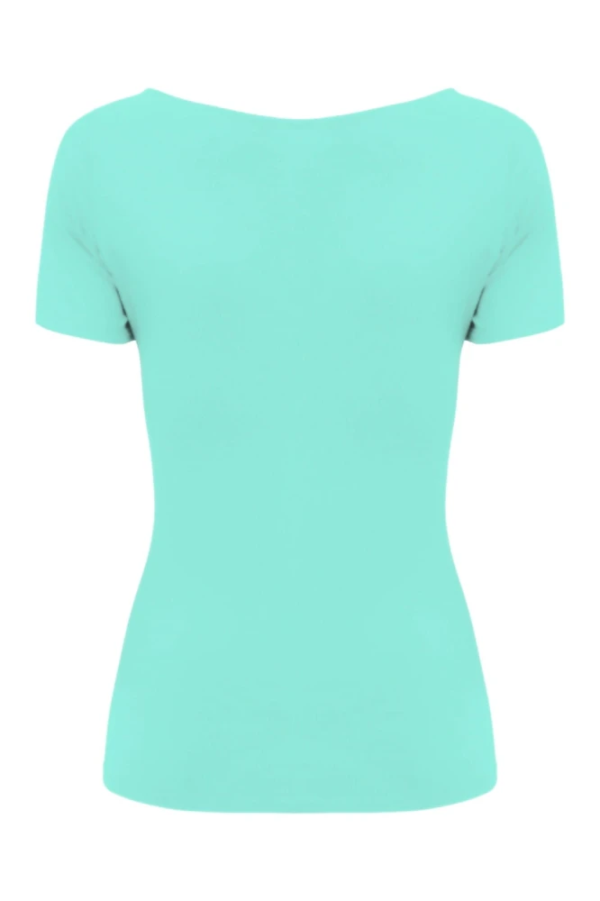 Blue Turquoise LARMA z krótkimi rękawami tył.jpg
