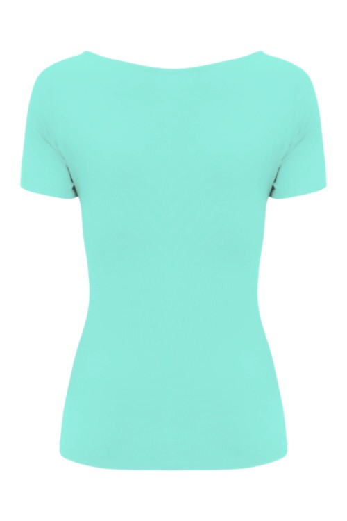 Blue Turquoise LARMA z krótkimi rękawami tył.jpg