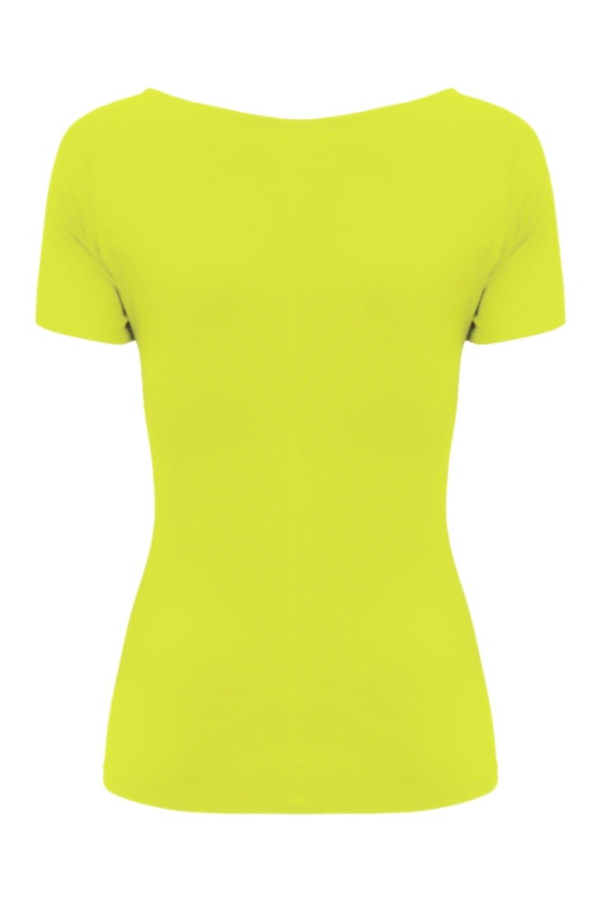 Bright Chartreuse LARMA z krótkimi rękawami tył.jpg