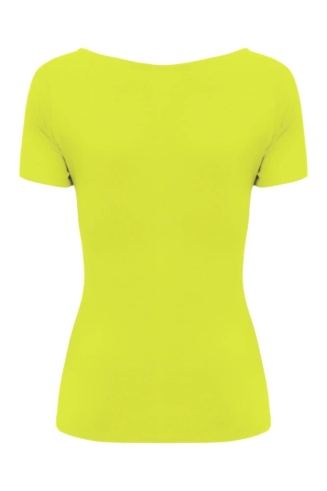 Bright Chartreuse LARMA z krótkimi rękawami tył.jpg