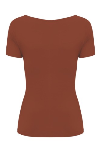 Burnt Henna LARMA z krótkimi rękawami tył.jpg