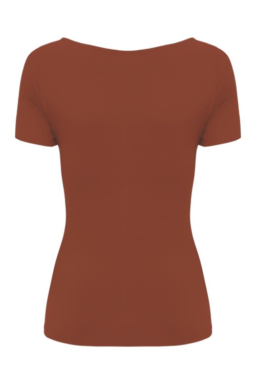 Burnt Henna LARMA z krótkimi rękawami tył.jpg