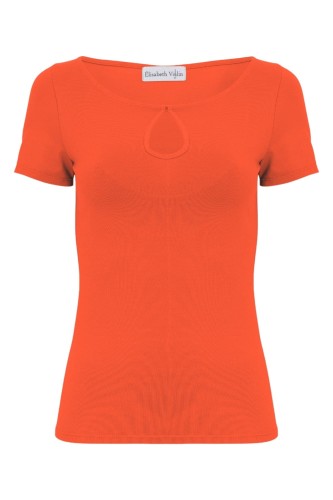 Flame Scarlet LARMA z krótkimi rękawami przód.jpg