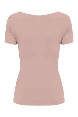 Warm Taupe LARMA z krótkimi rękawami tył.jpg