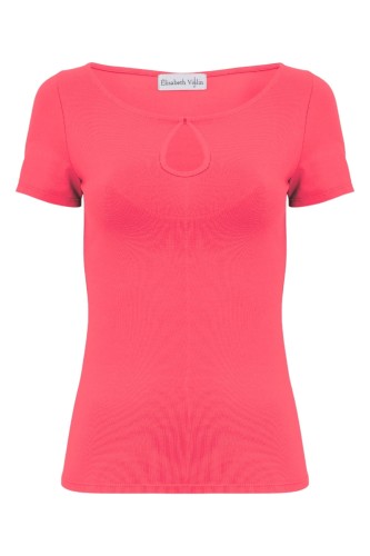 Rouge Red LARMA z krótkimi rękawami przód.jpg