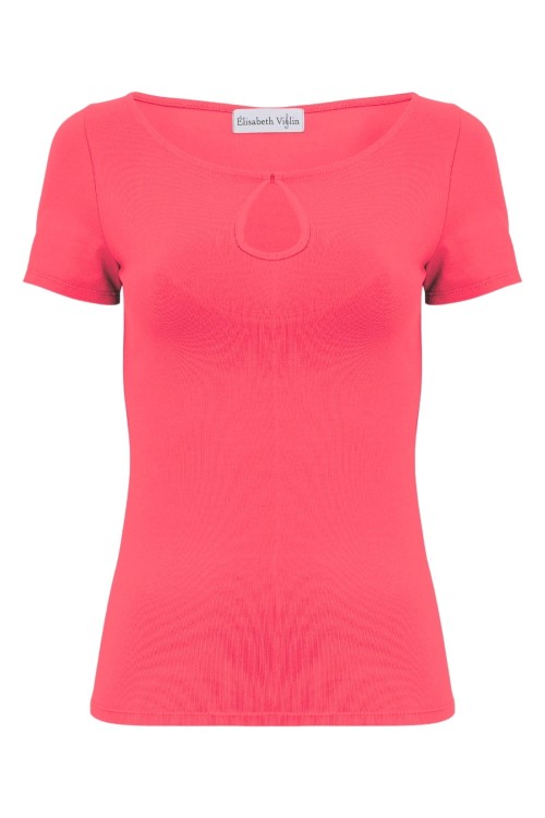 Rouge Red LARMA z krótkimi rękawami przód.jpg