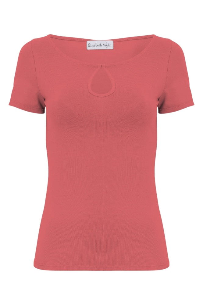 Garnet Rose LARMA z krótkimi rękawami przód.jpg