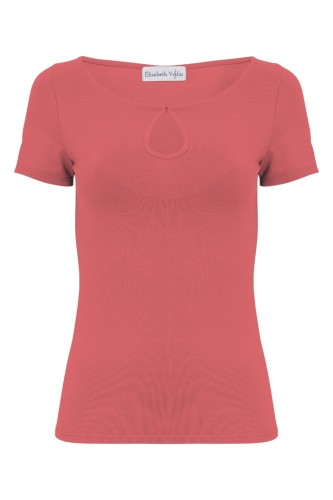 Garnet Rose LARMA z krótkimi rękawami przód.jpg