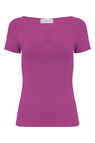 Festival Fuchsia LARMA z krótkimi rękawami przód.jpg