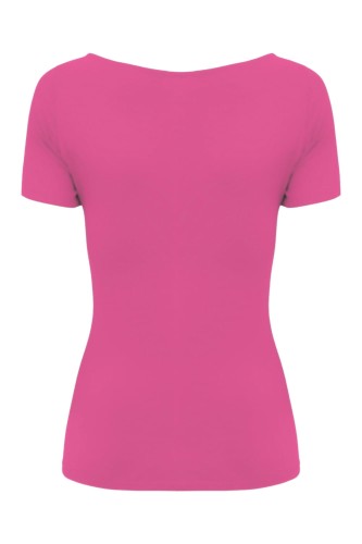 Fuchsia Rose LARMA z krótkimi rękawami tył.jpg