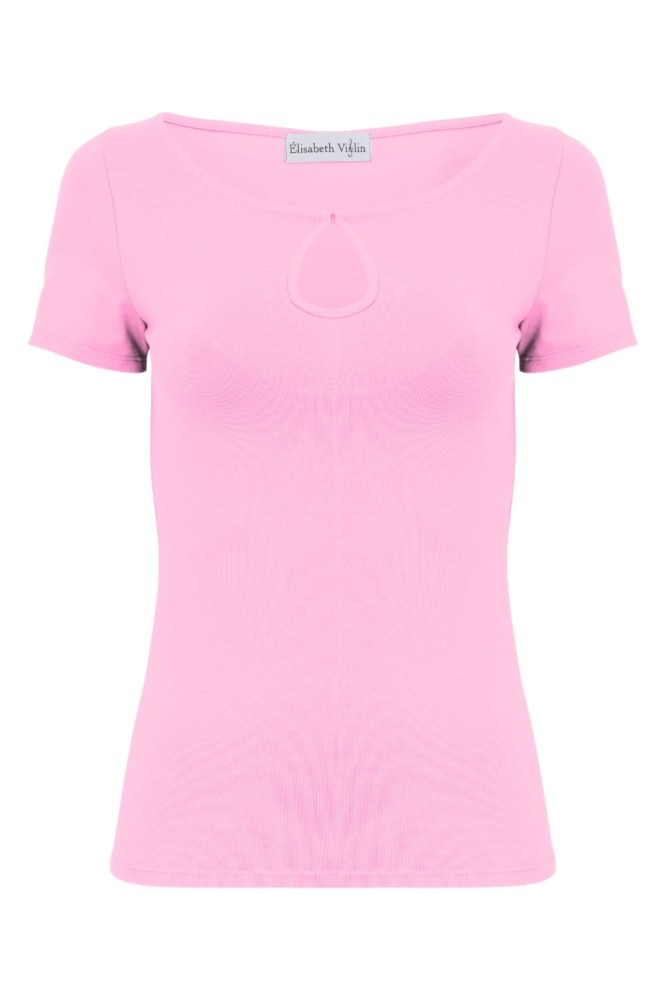 Sea Pink LARMA z krótkimi rękawami przód.jpg