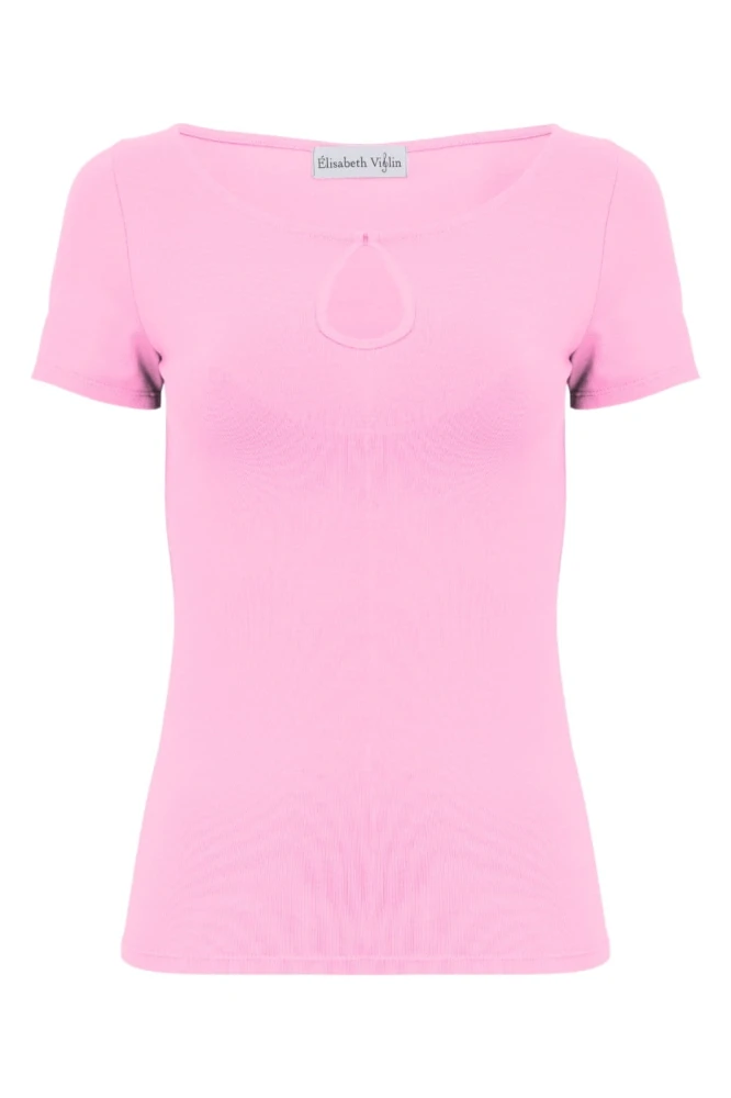 Sea Pink LARMA z krótkimi rękawami przód.jpg