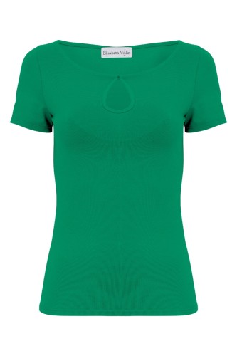 Deep Green LARMA z krótkimi rękawami przód.jpg