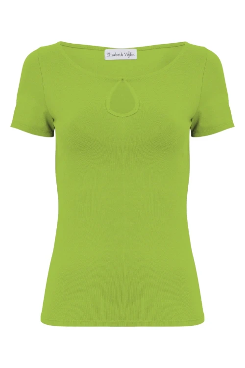 Greenery LARMA z krótkimi rękawami przód.jpg