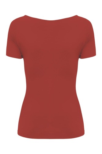 Brick Red LARMA z krótkimi rękawami tył.jpg