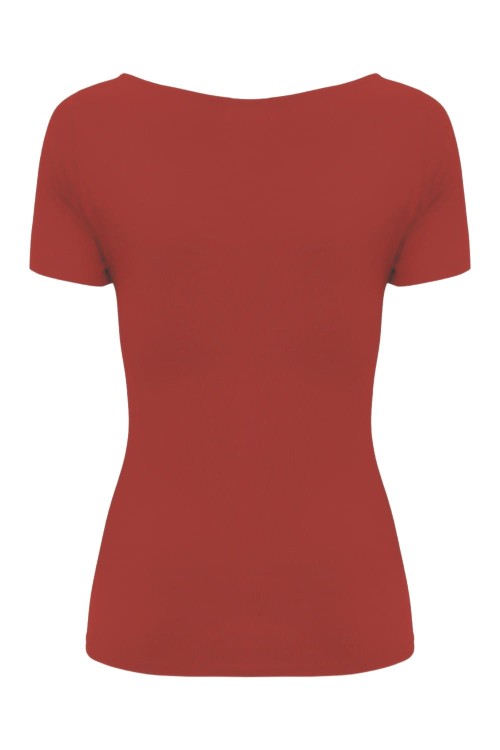 Brick Red LARMA z krótkimi rękawami tył.jpg