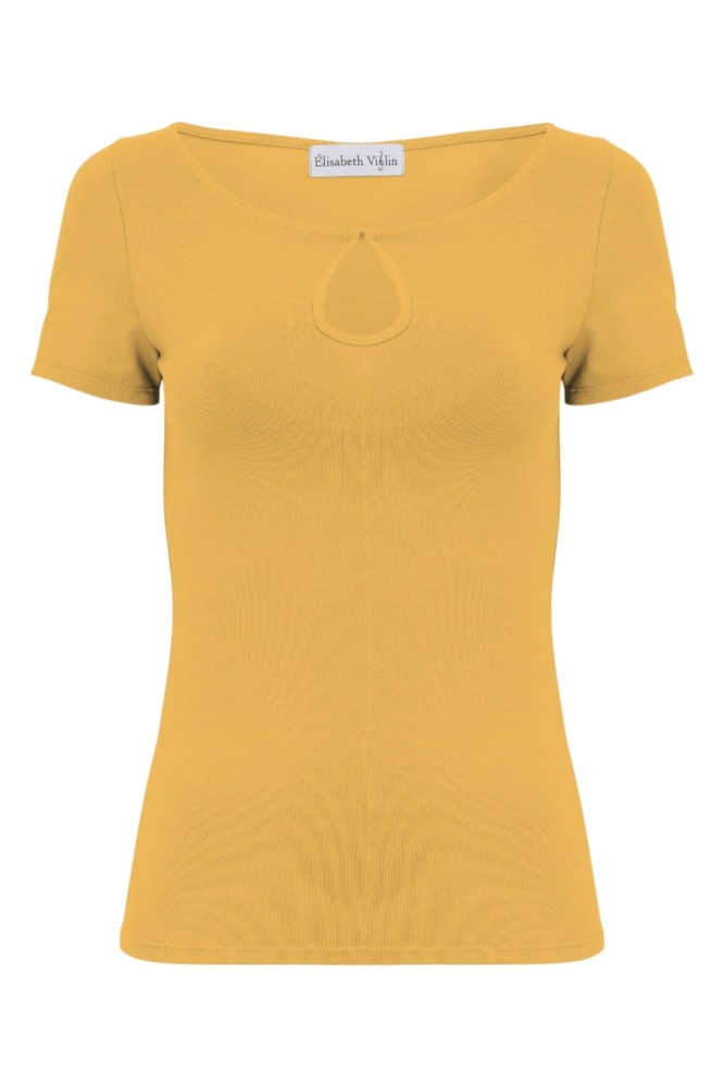 Mineral Yellow LARMA z krótkimi rękawami przód.jpg