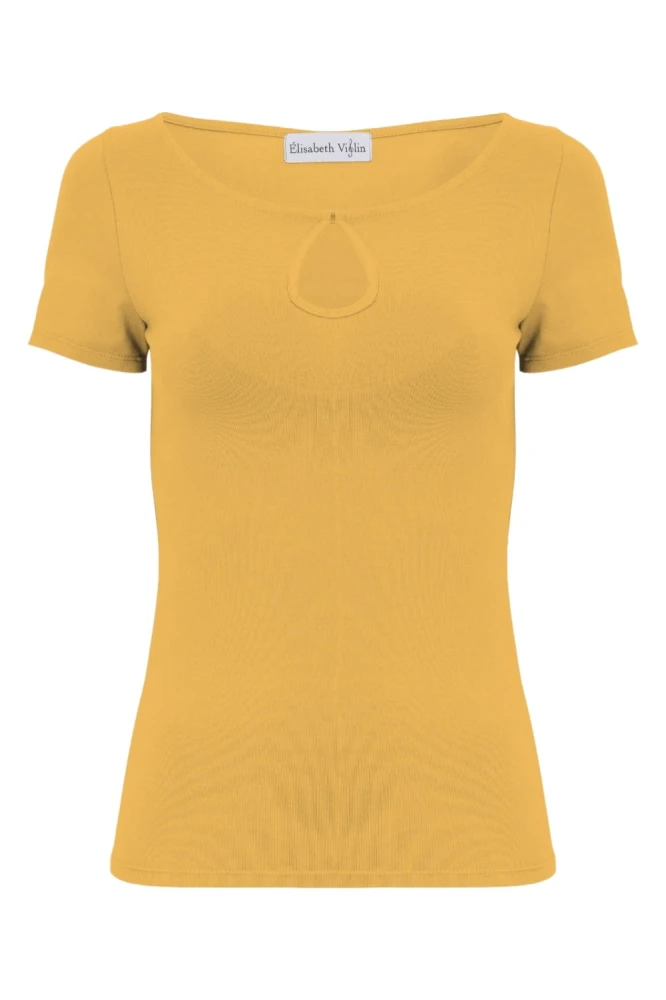 Mineral Yellow LARMA z krótkimi rękawami przód.jpg
