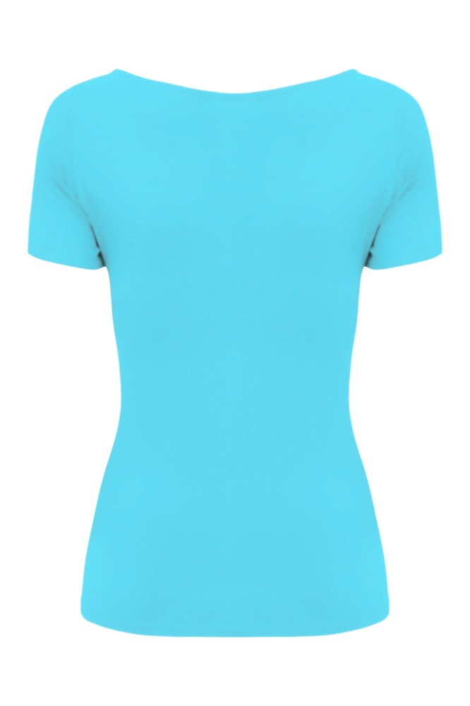 Cyan Blue LARMA z krótkimi rękawami tył.jpg