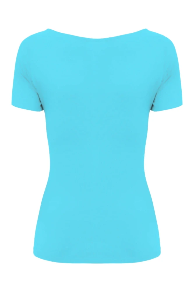 Cyan Blue LARMA z krótkimi rękawami tył.jpg
