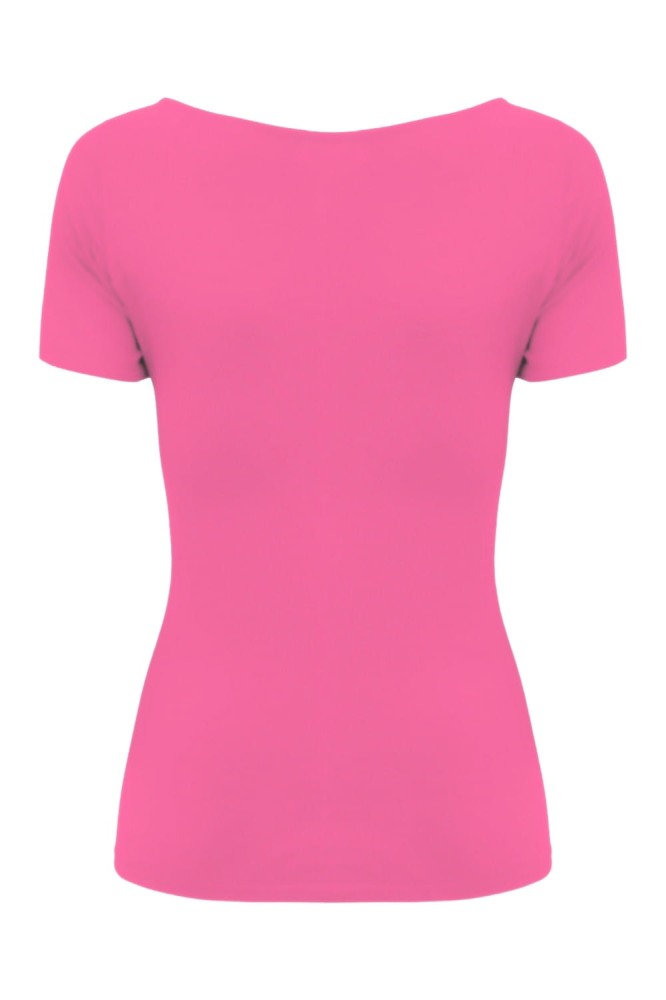 Shocking Pink LARMA z krótkimi rękawami tył.jpg