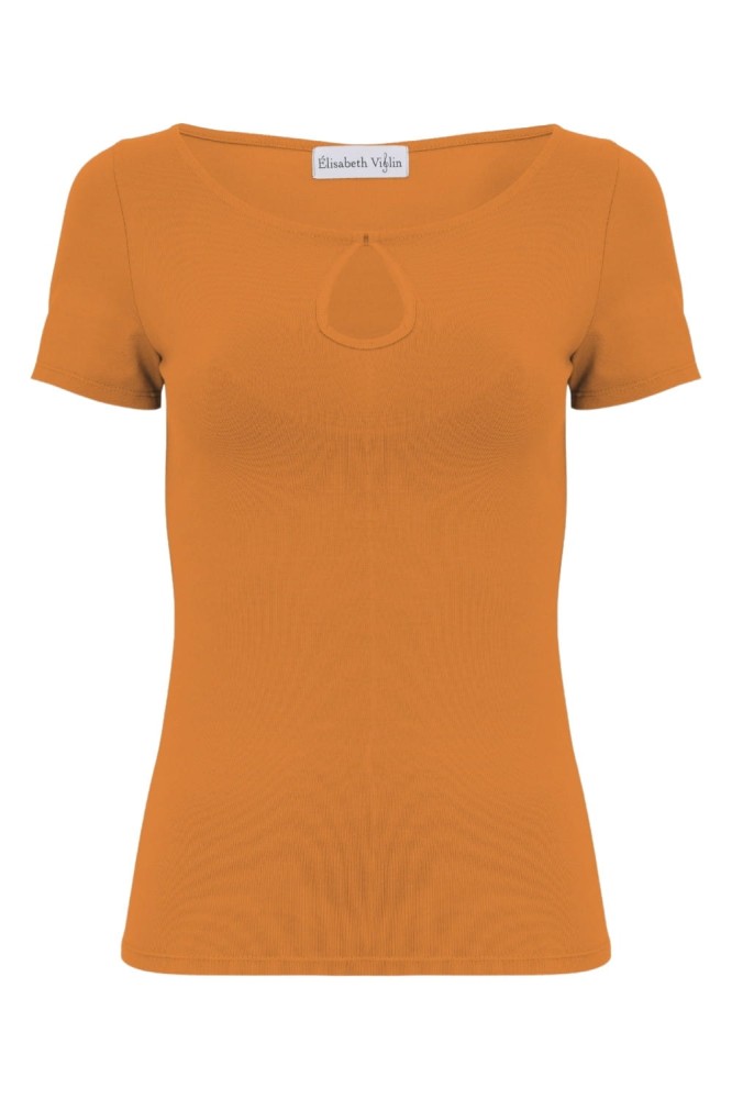 Golden Ochre LARMA z krótkimi rękawami przód.jpg