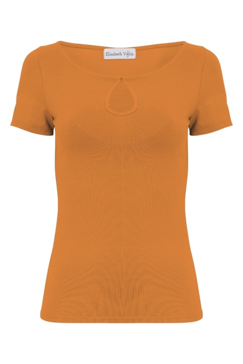 Golden Ochre LARMA z krótkimi rękawami przód.jpg