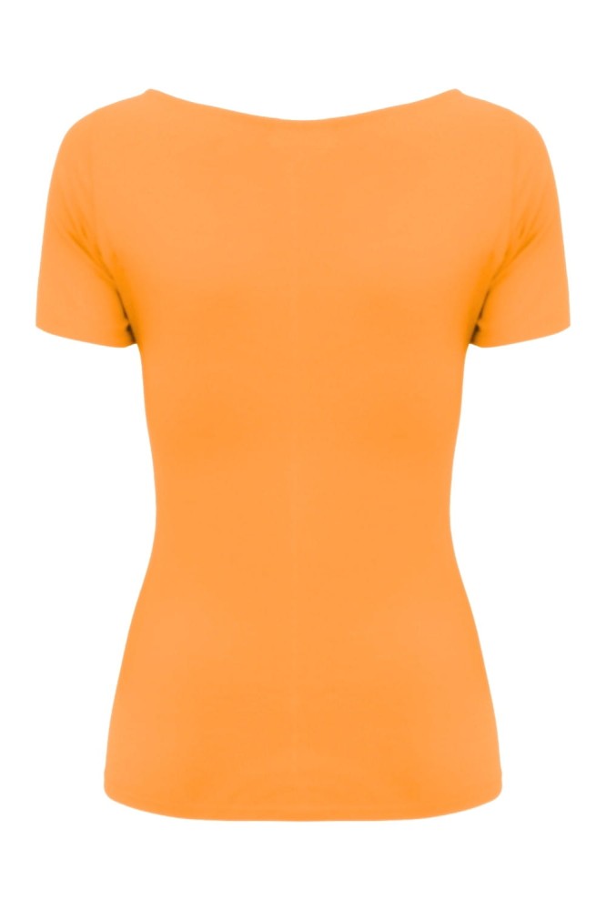 Blazing Orange LARMA z krótkimi rękawami tył.jpg
