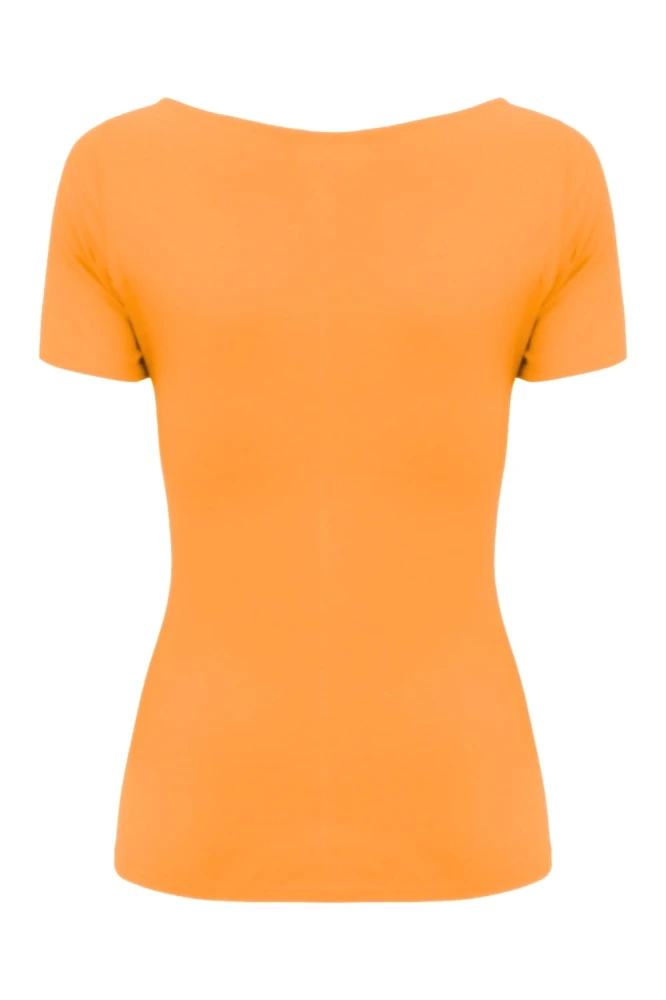 Blazing Orange LARMA z krótkimi rękawami tył.jpg