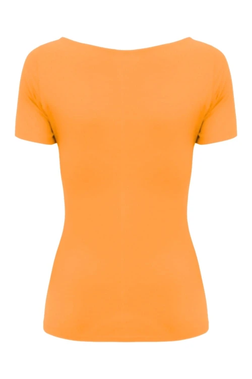 Blazing Orange LARMA z krótkimi rękawami tył.jpg