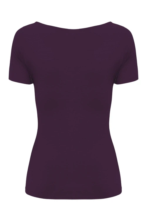 Plum Purple LARMA z krótkimi rękawami tył.jpg