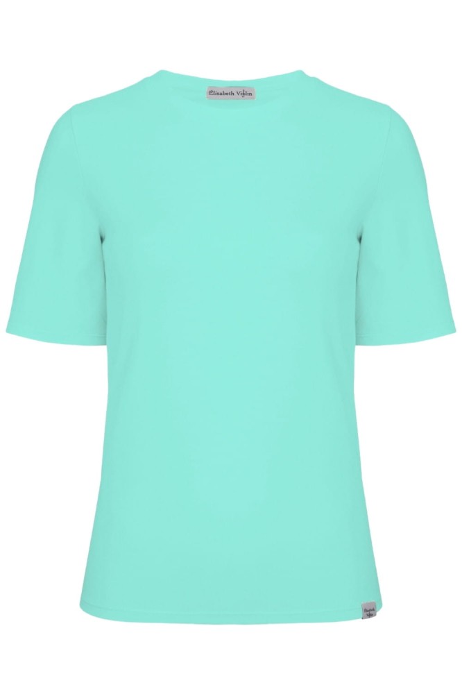 Blue Turquoise THEA z krótkimi rękawami przód.jpg