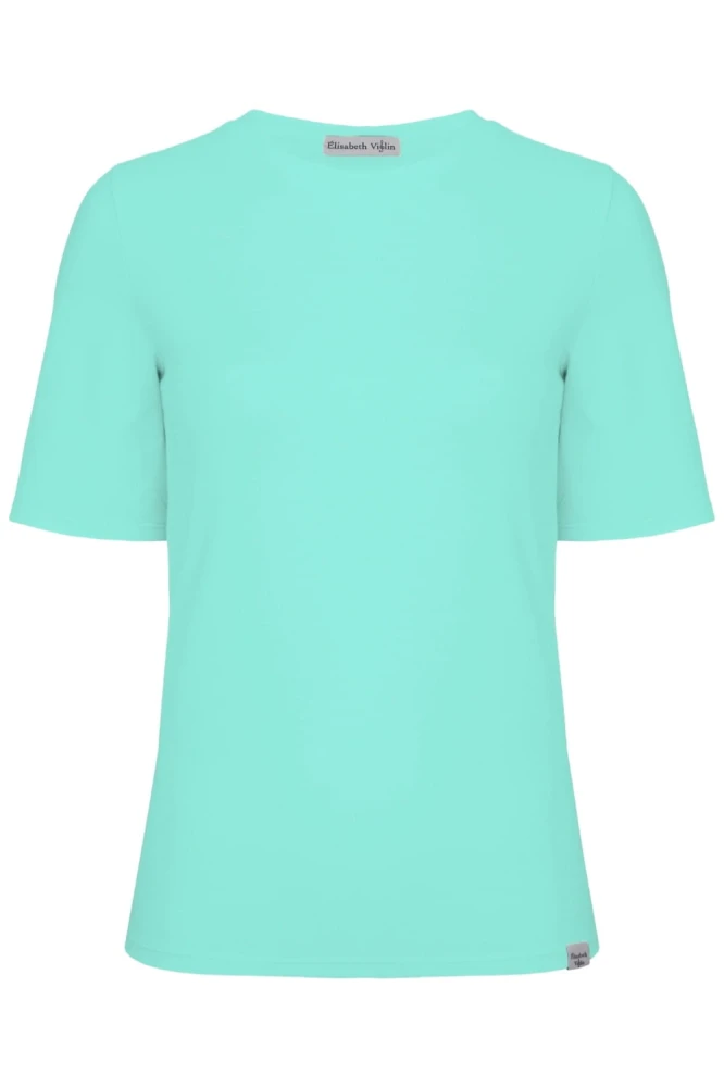Blue Turquoise THEA z krótkimi rękawami przód.jpg