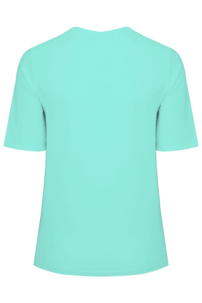 Blue Turquoise THEA z krótkimi rękawami tył.jpg