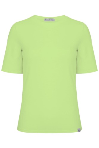 Sap Green THEA z krótkimi rękawami przód.jpg