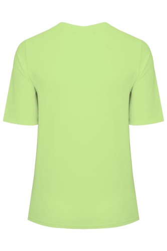 Sap Green THEA z krótkimi rękawami tył.jpg