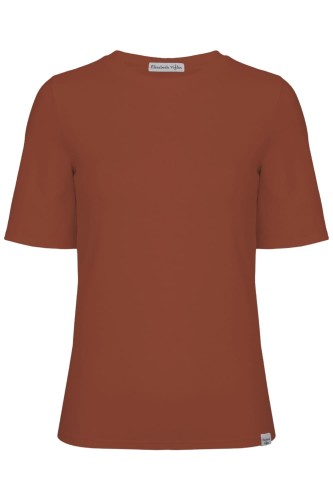 Burnt Henna THEA z krótkimi rękawami przód.jpg