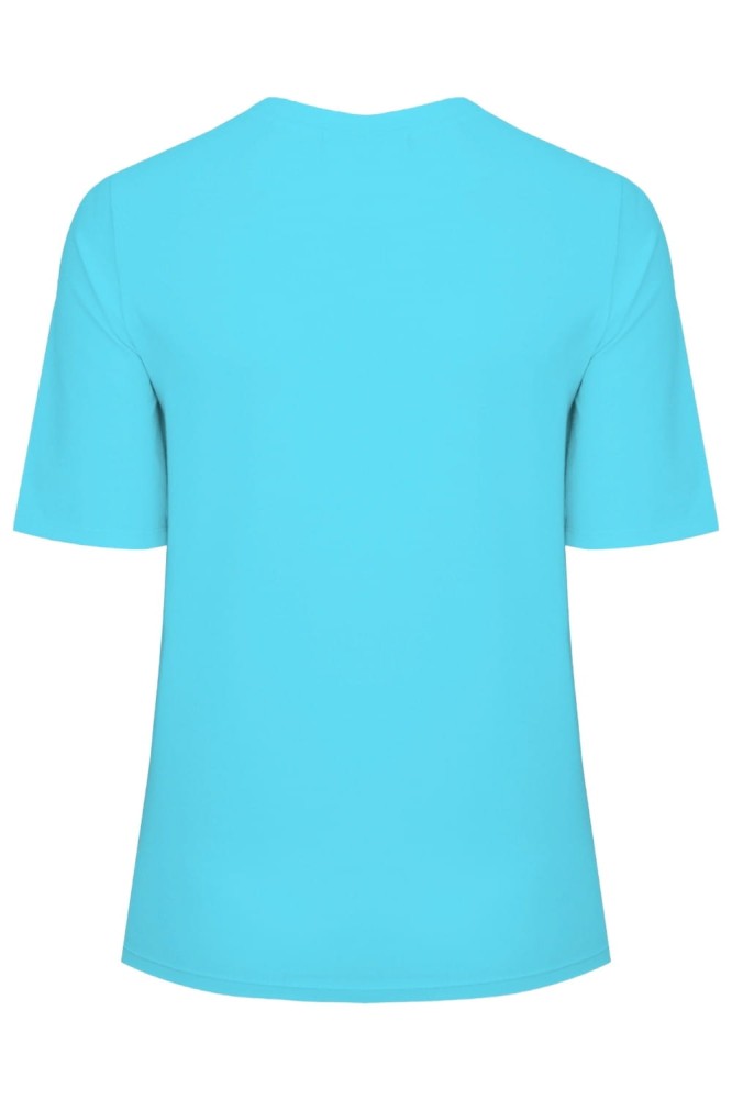 Cyan Blue THEA z krótkimi rękawami tył.jpg