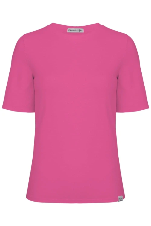 Fuchsia Rose THEA z krótkimi rękawami przód.jpg